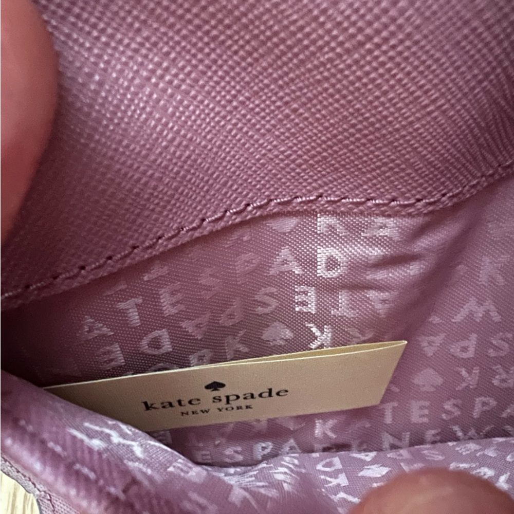 kate spade mauve wristlet wallet with gold hardware - Picture 5 of 6